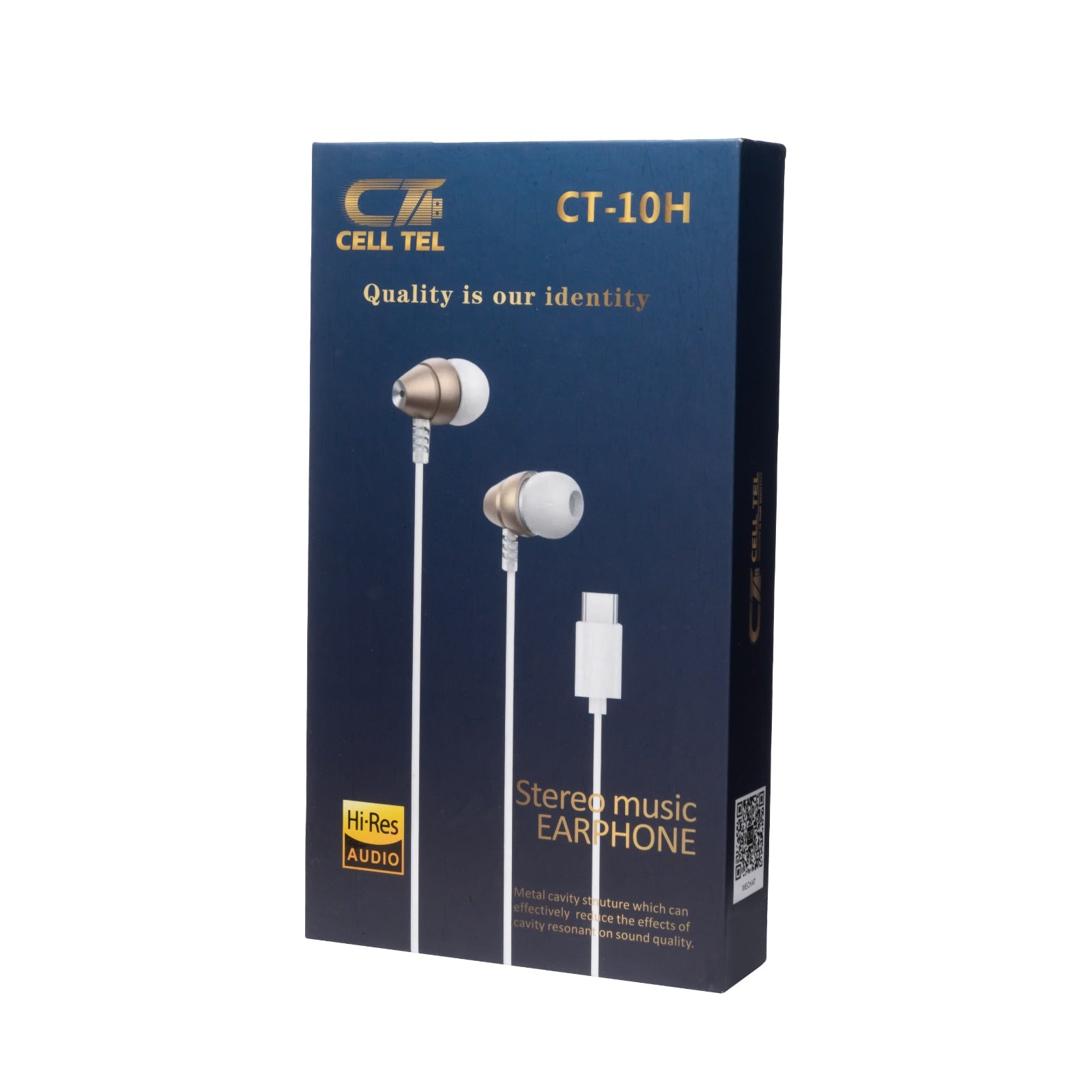 سماعة أذن ستيريو من نوع سي من سل تل، أبيض - CT-10H سماعة أذن ستيريو من نوع سي من سل تل، أبيض - CT-10H